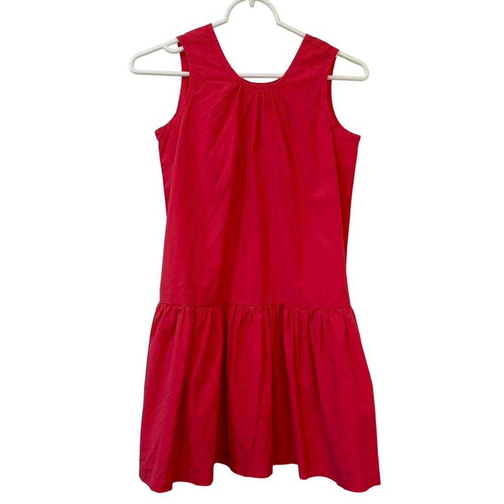Hanna Andersson NWT Girls Size 140/ 10 Pink Sleeveless Drop Waist Dress Summer